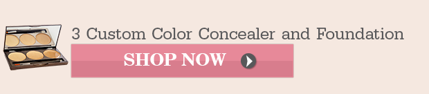Shop 3 Custom Color Concealer and Foundation Palette at www.beautyandtheboutique.com